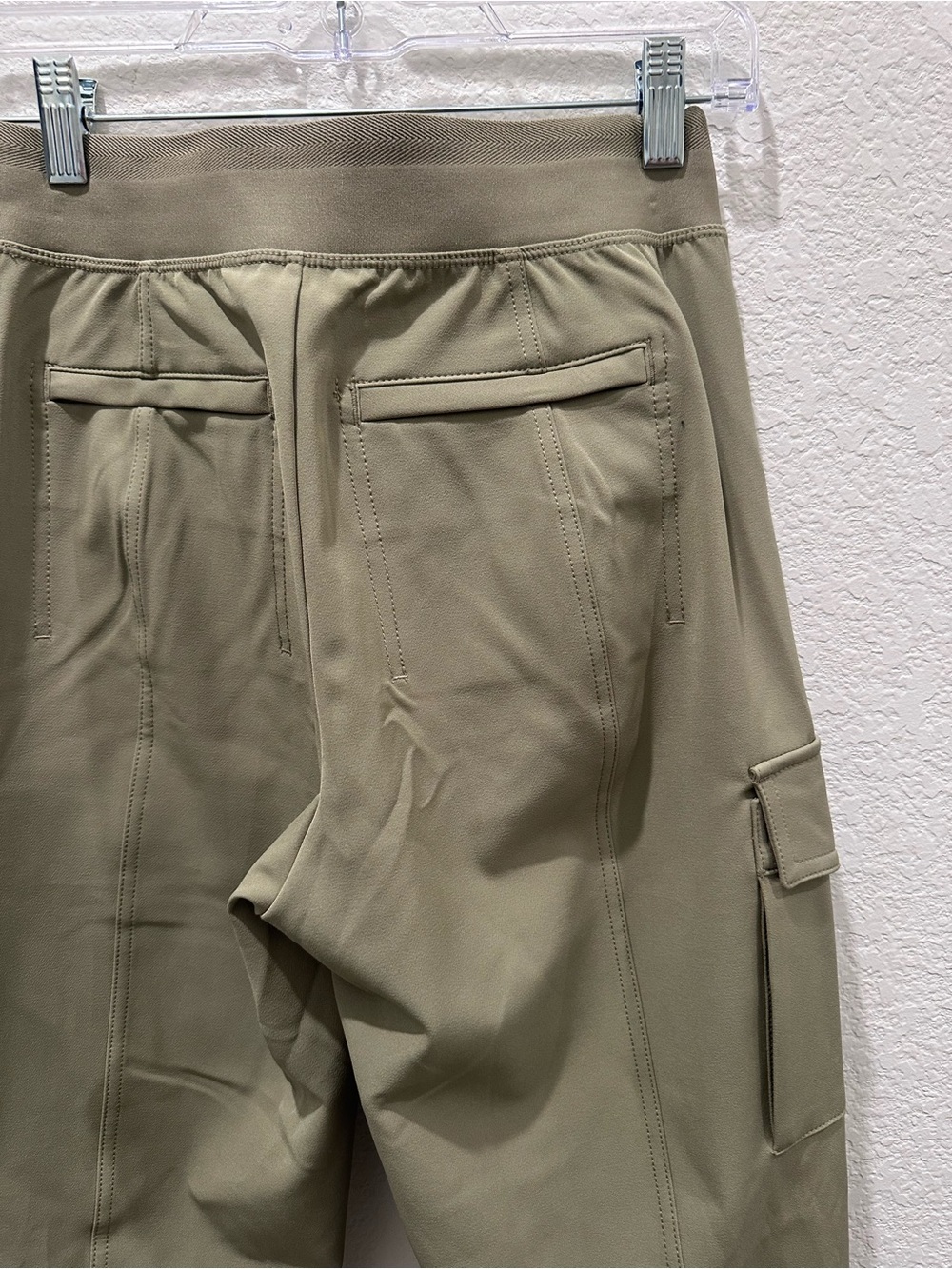 Athleta Olive Cargo Jogger Pants with Zip Pockets - Picture 7 of 7
